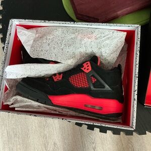 Jordan Black and Red Sneakers